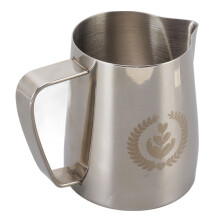 Milchkännchen mit spitzem Mund 350 ml Edelstahl 304 silberfarben