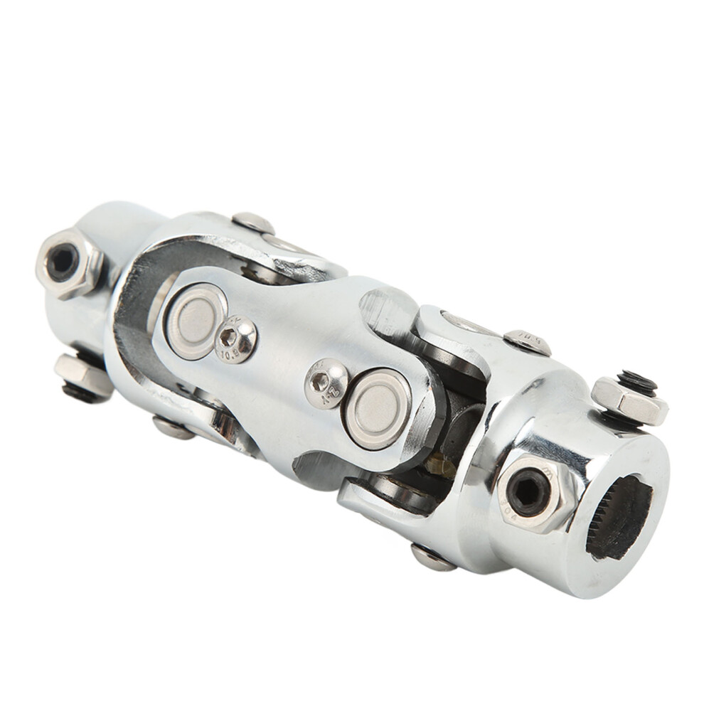 Double Steering U Joint 3/4In Dd X 3/4In Dd 5.2In Length Chromed Steering Column Shaft Coupler For 3/4In Input Shaft 4651320693913