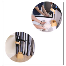 Soporte para secador de pelo rotación de 180 plegable beige