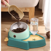 Forestgrün L13,2 x B8,5 x H7,4 in 15 Neigung Haustiernäpfe