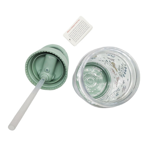 Green Bunny 380ml Tritan Kinder-Strohhalm-Becher Tragbar 2