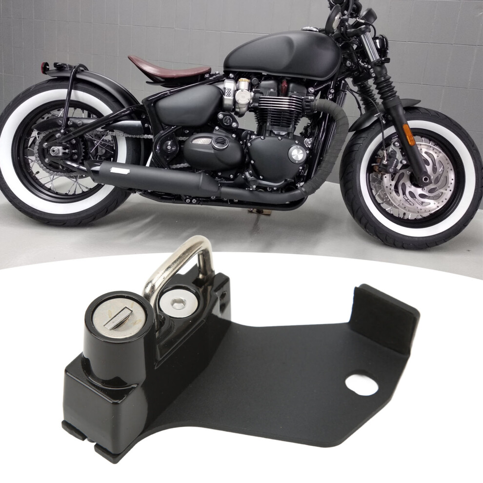 Helmet Lock Anti Theft High Strength Cnc Aluminium Alloy Portable Replacement For Bonneville 2017Â2022 7641320703191
