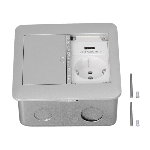 Multifunktionale Netzsteckdose, 2 Steckdosen, 16 A, Messing 1