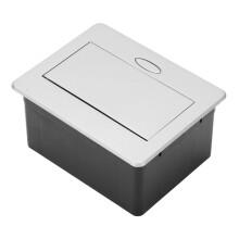 Versteckte Desktop-Steckdosenleiste-Box: 2 Steckdosen, 15 A