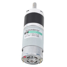 Motorreductor 24V 400RPM 68kgf.cm 8x20mm negro/plata