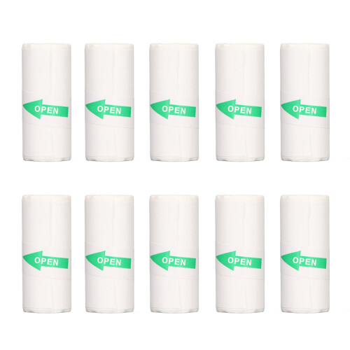 10 rollos de papel térmico autoadhesivo de 57x25mm