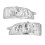 1 Pair Front Wing Mirror Indicator Light Lens Clear Cover Replacement For S80 II AS 124 2007‑2013 2