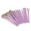 12 Stück lila tragbares Make-up-Pinsel-Set Foundation 13