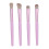 12 Stück lila tragbares Make-up-Pinsel-Set Foundation 5