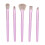 12 Stück lila tragbares Make-up-Pinsel-Set Foundation 6