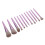 12 Stück lila tragbares Make-up-Pinsel-Set Foundation 14