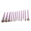 12 Stück lila tragbares Make-up-Pinsel-Set Foundation 10