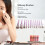 12 Stück lila tragbares Make-up-Pinsel-Set Foundation 8