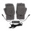 Grau USB-beheizbare Halbfinger-Handschuhe 3-Stufen waschbar 2