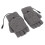 Grau USB-beheizbare Halbfinger-Handschuhe 3-Stufen waschbar 1