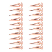 20 Stück Spike-Nietenkegel 10x29mm Roségold Kleidung