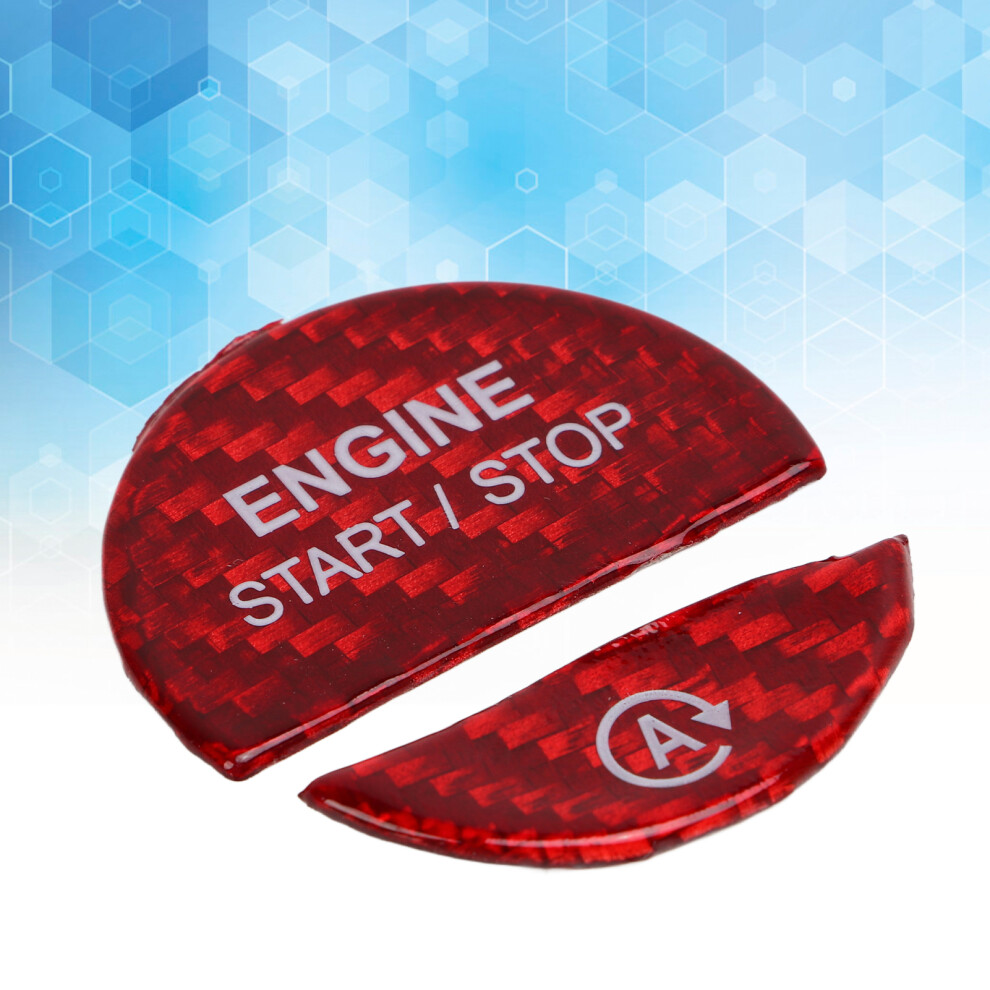 Engine Start Stop Button Cover Carbon Fiber Replacement For MercedesâBenz SâClass CâClass W206 W223 Red 9341320713210