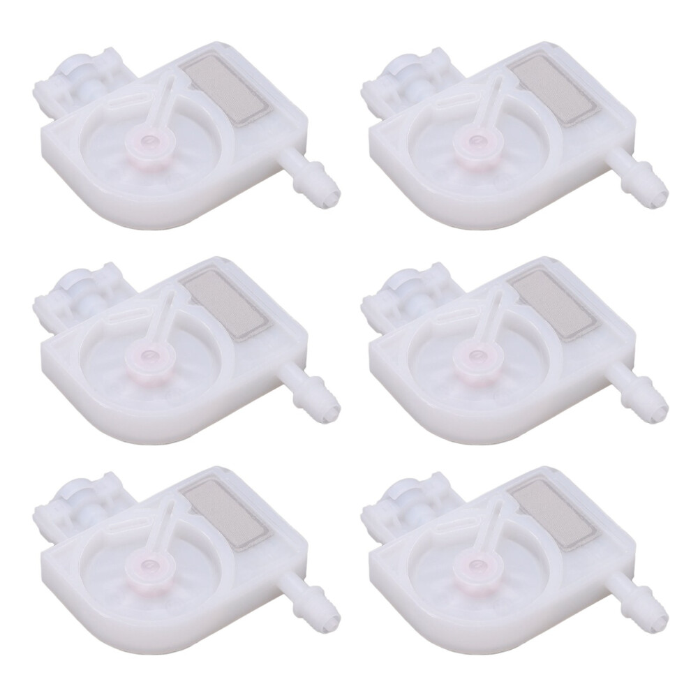 6Pcs Ink Damper Replacement With Mesh Filter Pp Plastic Printer Damper For Dx5 Dx6 Dx7 Thread White 6931320716279