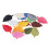 80 Stück Cartoon-Blatt-Patch-Set – bunt, zum Aufbügeln 7
