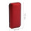 Höhenverstellbare Zigarettendose rot 53 g 12x6cm 4