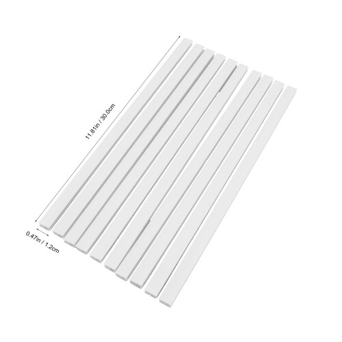 Pod-Halter DIY Selbstklebend Weiß 30.0x1.2x0.6 cm 2