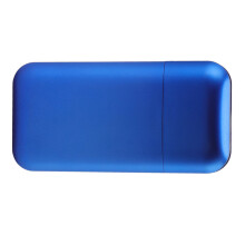 Estuche para cigarrillos azul de altura ajustable 12x6 cm 53g