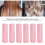 6 Stück ABS-Haarrollen 3x10.5cm Farbe: gemischt 13