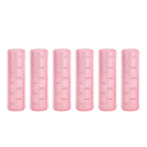 6 Stück ABS-Haarrollen 3x10.5cm Farbe: gemischt 1