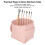 Nagelbürstenhalter aus PU-Leder Pink Organizer 7