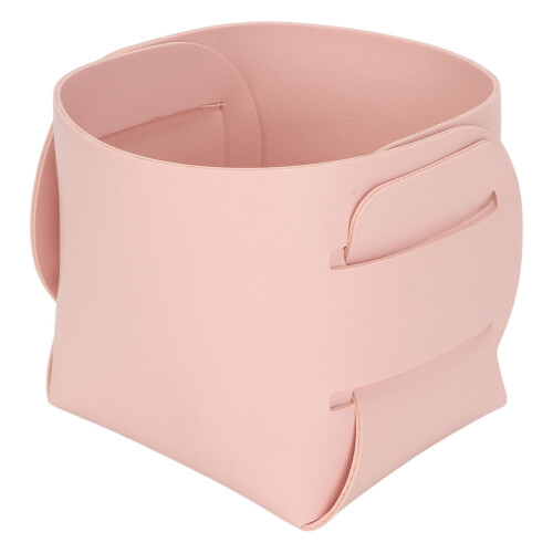 Nagelbürstenhalter aus PU-Leder Pink Organizer 1