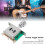 Gitarre 3-Wege-Kippschalter, silbernes Metall 4