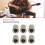 6 Stück Recordative Edition Thru-Body Messing-Silber 3