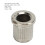 6 Stück Recordative Edition Thru-Body Messing-Silber 11