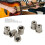 6 Stück Recordative Edition Thru-Body Messing-Silber 4