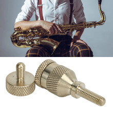 2 Stück 4 mm Saxophon-Metallschrauben mit gebogenem Hals