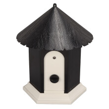 Casa de pájaros para exterior de ABS con control ultrasónico de ladridos