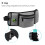 Pet Training Waist Pouch Bag Polyester Multiple Pockets Removable Snack Bag for Outdoor Grey 12