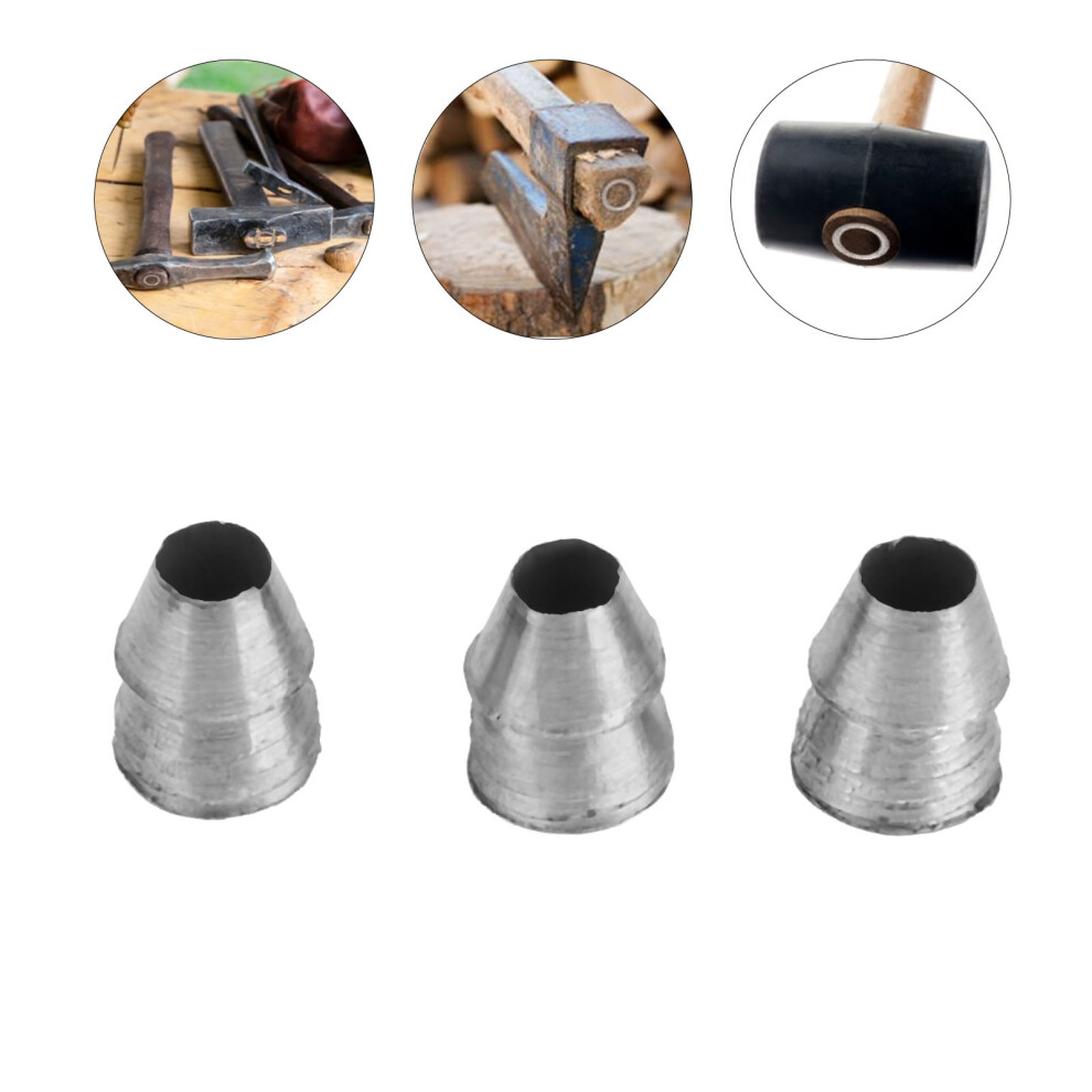 20Pcs Safety Round Handle Wedges Steel Hammer Handle Splitting Wedge Set For Axe Claw Hammer Sledge Diameter 11Mm / 0.43In 8331320719948