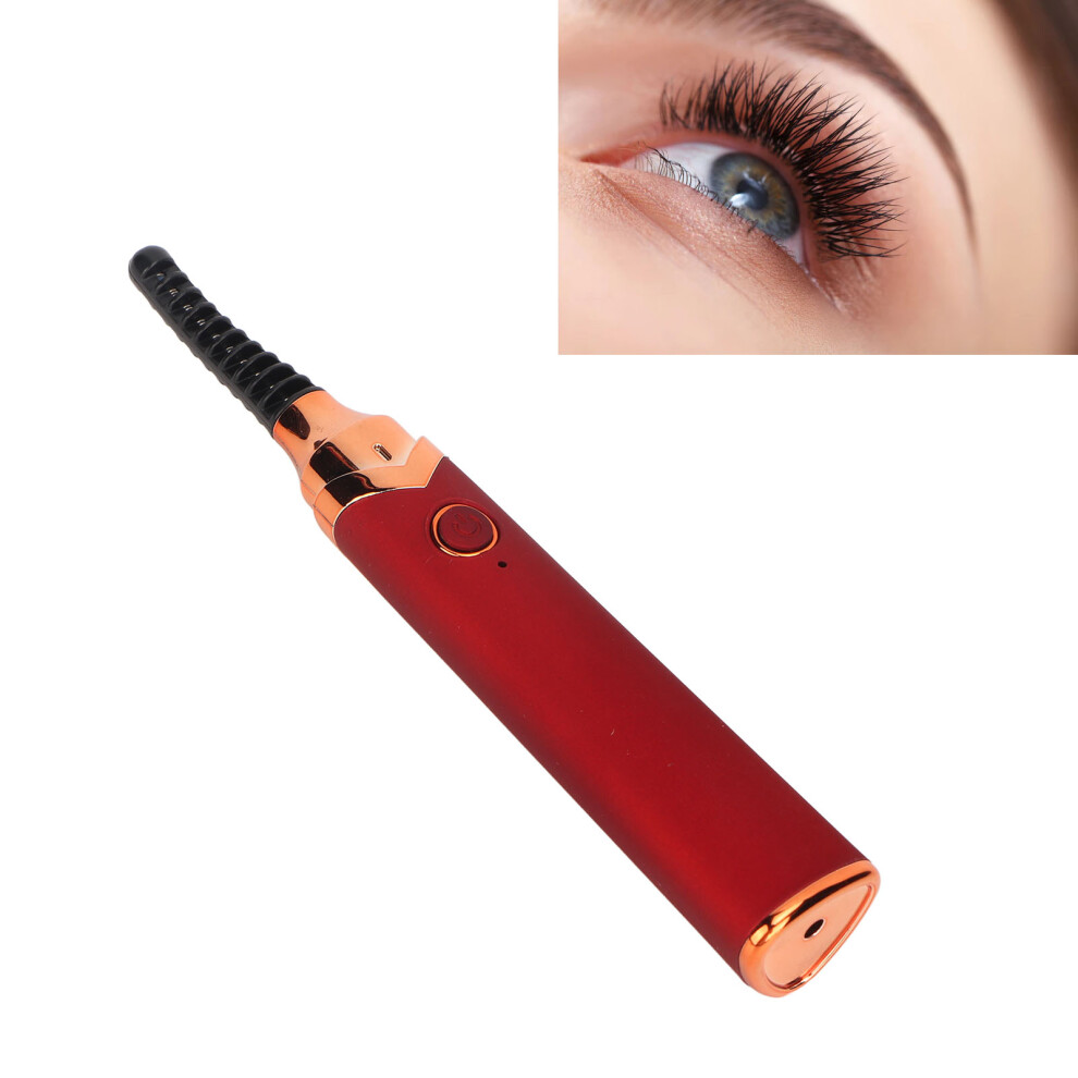 Heated Eyelash Curler Long Lasting Rechargeable Electric Lash Curler for Quick Natural Curling