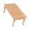 1/12 Birkenholz-Teetisch 10,8  5,8  4,3 cm 10
