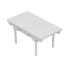 1:12 Puppenhaus-Schreibtisch - 13x7x6.3 cm Weißbirke