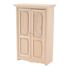 1/12 Birkenholz-Schrank 2-Türig 14,7 8,6 4 cm