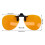 Orangene Objektiv-Klippbrille mit 99 % Blaulichtblockierung und Flip 12