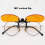 Orangene Objektiv-Klippbrille mit 99 % Blaulichtblockierung und Flip 5