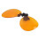 Orangene Objektiv-Klippbrille mit 99 % Blaulichtblockierung und Flip 14