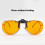 Orangene Objektiv-Klippbrille mit 99 % Blaulichtblockierung und Flip 11