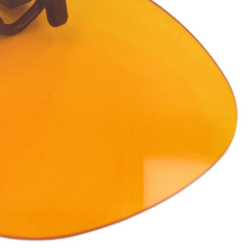 Orangene Objektiv-Klippbrille mit 99 % Blaulichtblockierung und Flip 2