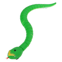 Remote Control Snake USB Charge Ultra Realistic Infrared Control with Retractable Snake Tongue RC Animal Toy for Over 8 Green