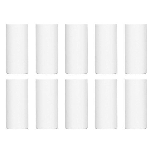 10Pcs Printable Paper Rolls White Printable Thermosensitive Thick Paper Thermal Paper Rolls for Small Printer 1