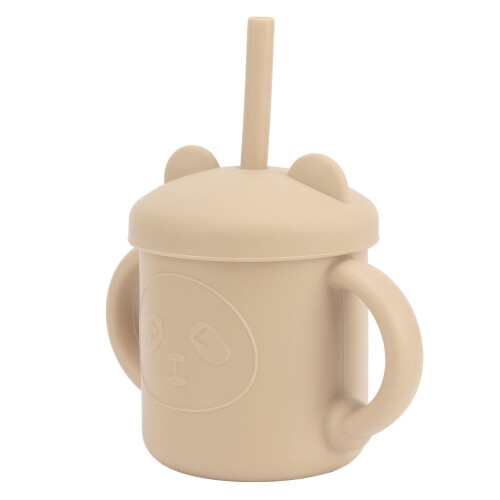 Silikon-Sippbecher mit Panda-Muster 12  9 cm, 125 g